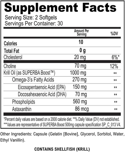 Miniatura 2 de ScimeraMD® KrillOilMD Aceite de Krill Antártico Omega 3 DHA EPA Suplemento con astaxantina para el corazón, cerebro y articulaciones, 60 CT