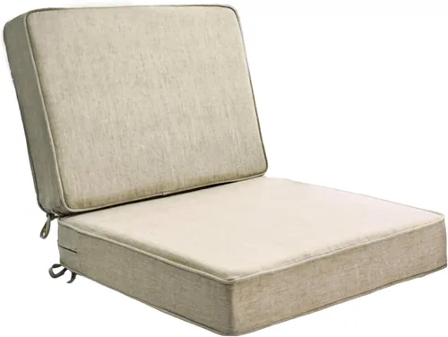 JMGBird Juego de cojines para sillas de exterior, cojines de asiento resistentes al agua de 22 x 22 pulgadas con lazos, cojines de exterior para