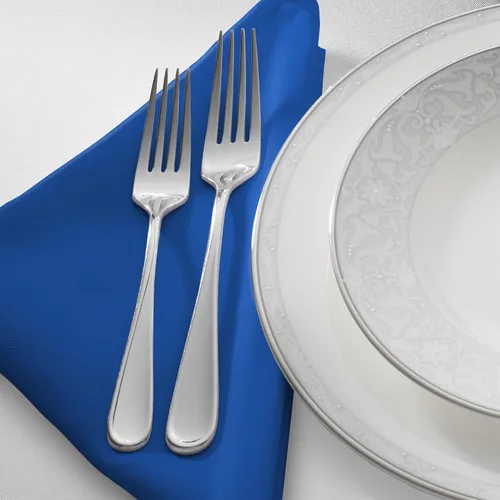 Miniatura 2 de Lann's Linens. 12 servilletas de 17 pulgadas. Servilletas de gamuza con bordes ribeteados, varios colores disponibles. Azul real