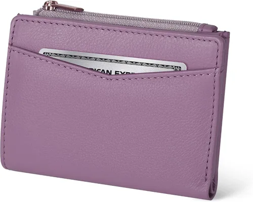 Oak Leathers Cartera de cuero para mujer – Monedero pequeño RFID para tarjetas de crédito y soporte de identificación para damas, regalo para