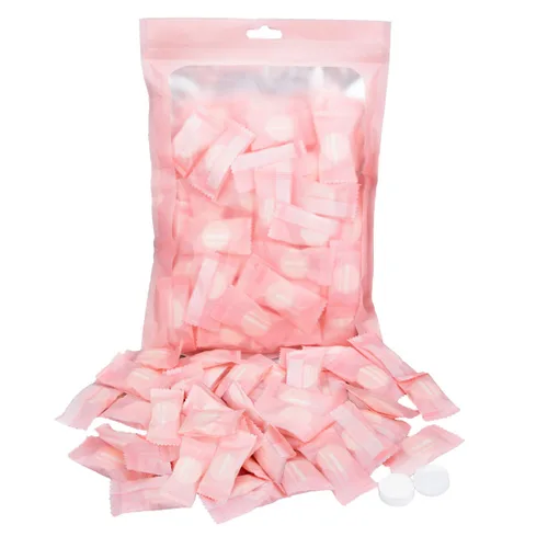 100 toallas comprimidas desechables de algodón para manos, toallitas de mano comprimidas para el sudor, toallita limpia, portátil, para viajes,