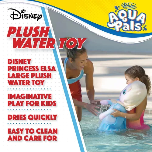 Miniatura 4 de WAHU Aqua Pals Disney Classic Elsa - Juguete de peluche de agua para niños a partir de 2 años, de secado rápido, impermeable, juguete de peluche