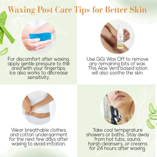 Miniatura 4 de GiGi Gel Removedor de Cera de Cabello - Cuidado Posterior a la Depilación con Aloe Vera, Cuidado Calmante para la Piel Después de la Depilación, 16