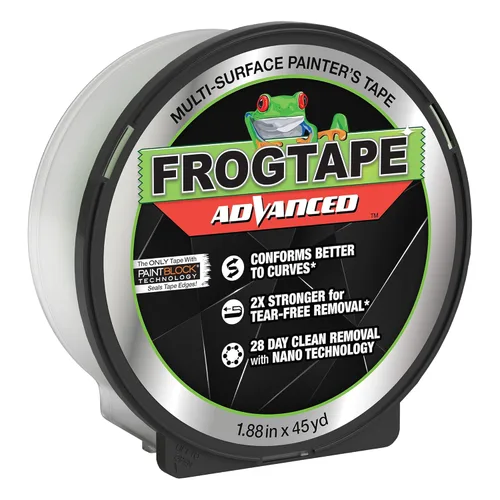 Miniatura 14 de FrogTape Advanced Painters - Cinta adhesiva multisuperficie de 1.5 pulgadas de ancho (1.41 pulgadas x 45 yardas) con bloque de pintura, se adapta a