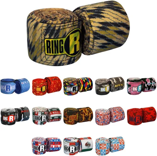 Miniatura 8 de Ringside Apex 180” Boxing Hand Wraps Pair - Durable, Elastic Training Wraps with Hook & Loop Closure, Multi-Color Options, Perfect for MMA, Muay