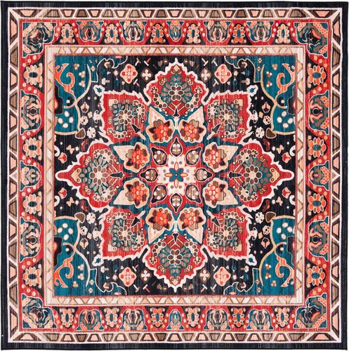 Miniatura 26 de SAFAVIEH Riviera Collection - Alfombra lavable de 2 pies 2 pulgadas x 9 pies, beige y carbón, antideslizante y fácil de limpiar, ideal para sala