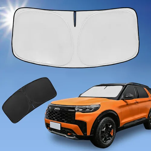Miniatura 212 de para Dodge RAM 1500 2019-2024 2025 2026 Parasol Parasol para Parabrisas Cubierta - 4 Capas Parasol para Ventana Delantera para RAM1500 2Puertas