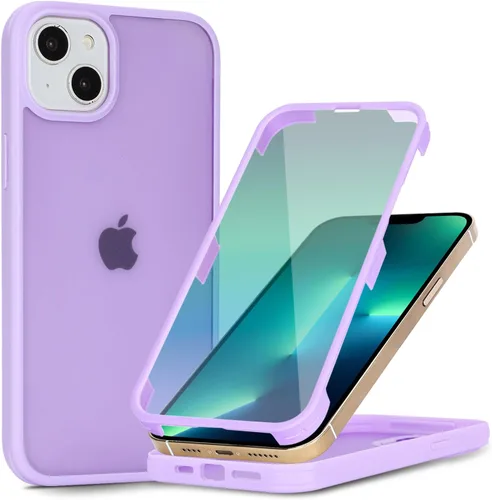 Miniatura 49 de Funda para iPhone 13 mini con protector de pantalla integrado y protección de cuerpo completo, para Apple iPhone 13 Mini, fundas para hombres, Rojo