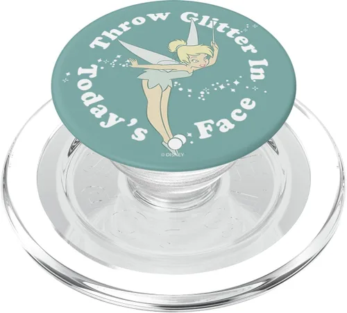 Miniatura 8 de Disney Peter Pan Tinkerbell - Tira con purpurina en la cara de hoy PopSockets estándar PopGrip
