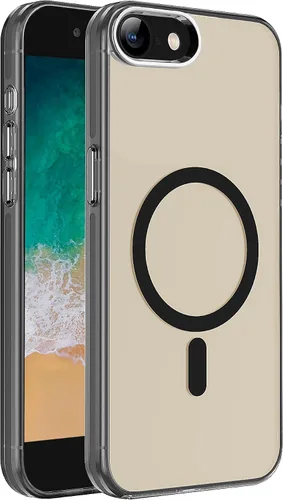 Miniatura 46 de S. Tedazo Funda magnética para iPhone 7/8 Plus (5.5 pulgadas) compatible con MagSafe, [no amarillenta] delgada, a prueba de golpes, funda para Negro