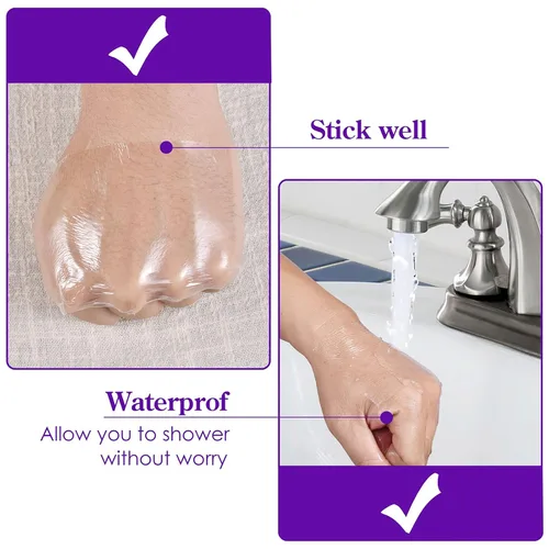 Miniatura 4 de Vendaje de cuidado posterior para tatuajes, 6 pulgadas x 2 yardas, película transparente impermeable para segunda piel, curación, vendajes adhesivos