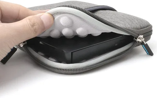 Miniatura 7 de Unidad de CD/DVD externa ROOFULL para portátil, USB 3.0, CD/DVD-ROM +/-RW, lector, reproductor, grabador, quemador, con estuche de transporte