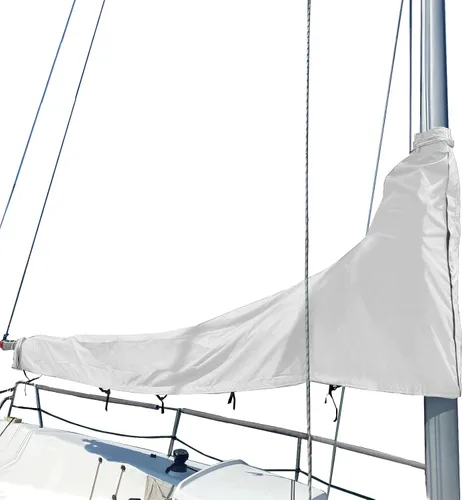 Miniatura 14 de SavvyCraft Cubierta Impermeable de Botavara de Vela Mayor, Cubierta de Vela Mayor para Velero 600D de Servicio Pesado con Protección UV Resistente a