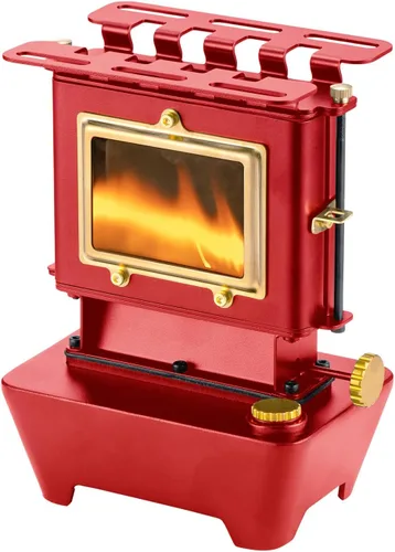Miniatura 8 de Linterna de aceite para camping, lámpara de aceite con estufa de cocina, lámpara de combustible para exteriores, lámpara de aceite portátil, Verde