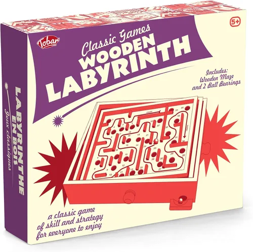 Miniatura 4 de Tobar Laberinto de madera laberinto de mármol, marrón