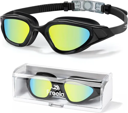 Miniatura 13 de Freela Polarized Unisex Adult Swim Swimming Goggles, UV400 Protection Anti Fog 180° Wide Clear View for Men Women Youth