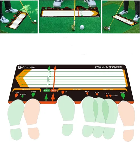 Miniatura 8 de Alfombrilla de entrenamiento de golf para principiantes Asistencia de postura y corrector de postura de nivel básico con ayuda de entrenamiento