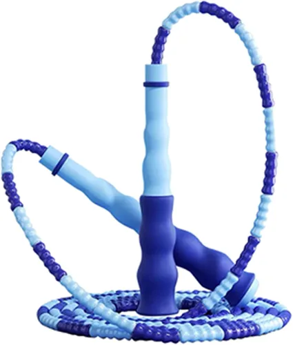 GRAWUN Jump Rope For Kids, Soft Beaded Jump Rope, Adjustable Length Tangle-Free Segmented Soft Beaded Skipping Rope,for Women, Men and Kids Keeping