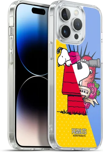 Miniatura 374 de Head Case Designs Funda de gel con licencia oficial de Peanuts Snoopy & Woodstock Halfs and Laughs [protección de grado militar] compatible