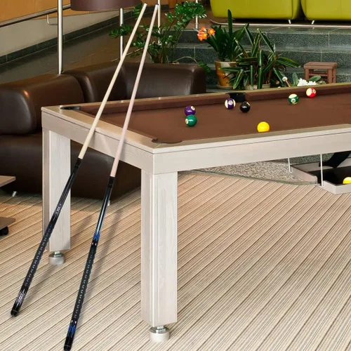 Miniatura 7 de Juego de palos de billar Joovon de 4 y juego de palos de billar de 2 con punta de taco de 13 mm, taco de billar de 58 pulgadas con funda CUES DE