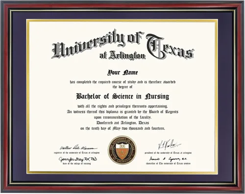 Miniatura 57 de GraduationMall Marco de diploma de certificado de 8.5 x 11, madera maciza y vidrio templado, acabado negro con ribete dorado
