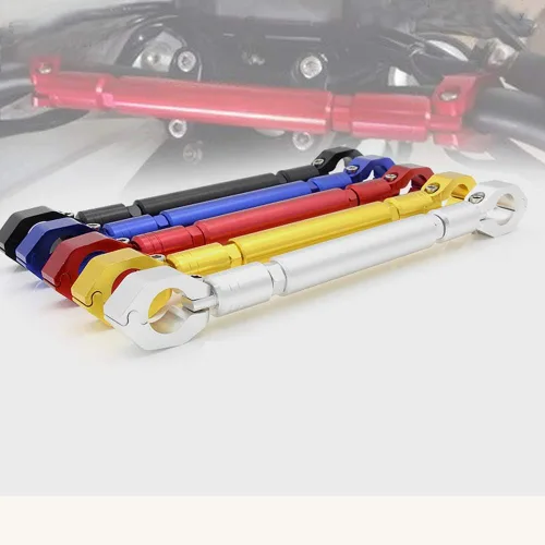 Miniatura 9 de Barra de equilibrio de motocicleta, universal de 0.866 in de aleación de aluminio barra transversal manillar moto reforzar palanca Accesorios (negro)