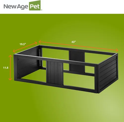 Miniatura 7 de New Age Pet ECOFLEX - Apilador Mojave grande negro para hábitats de reptiles 10 años de garantía limitada del fabricante Diseño apilable, se