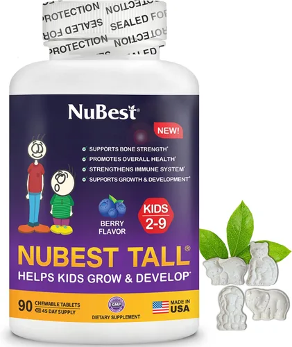 Miniatura 7 de NuBest Tall Kids - Ayuda a los niños a crecer y desarrollarse saludablemente - Apoyo a la inmunidad y la fuerza ósea - Multivitaminas y minerales