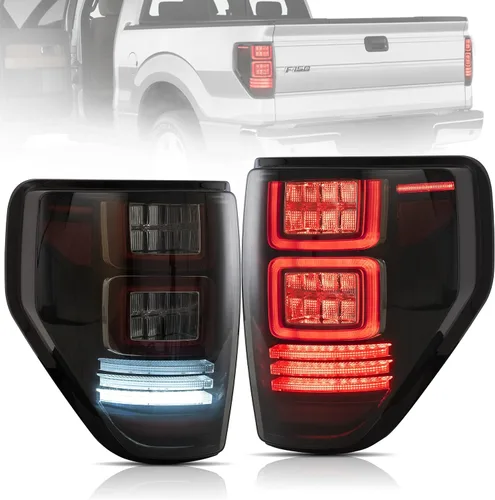 Miniatura 10 de VLAND Conjunto de luces traseras para Ford F-150 2009-2014, conjunto de lámpara trasera con señal de giro, luces de marcha atrás, Plug-and-play