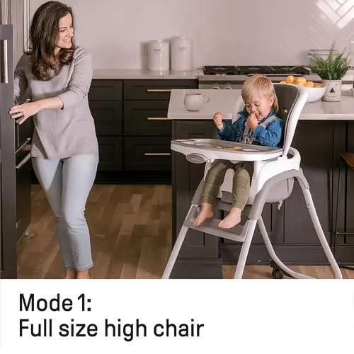 Miniatura 4 de Ingenuity SmartClean Trio Elite - Silla alta convertible 3 en 1 para bebé, silla para niños pequeños y asiento elevador de comedor, para edades de 6