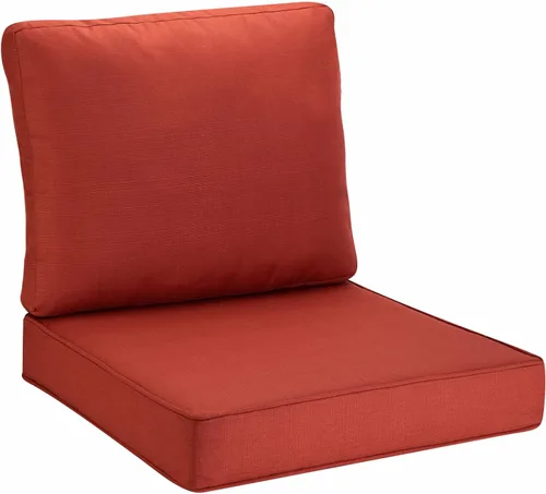 Miniatura 17 de JMGBird Cojín de Almohada Copetudo para Exterior, Juego de Cojín Profundo para Silla de Asiento al Aire Libre de 22"x22" Cojines de Patio