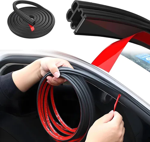 Tira de sellado de puerta de auto mejorada, burlete de goma gruesa para automóvil, resistente al agua y resistente al agua para campanas, maleteros,