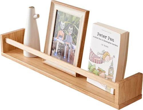 Estantes flotantes, estantes flotantes de roble para estantería montada en la pared, estante colgante para cocina, sala de estar, dormitorio,