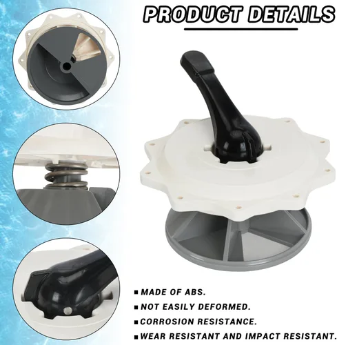 Miniatura 3 de 270067 Kit de reemplazo de conjunto de válvula superior de 2 pulgadas para Pentair Hi-Flow Top y Side Mount Pool Spa Multiport Valve 261177 261173