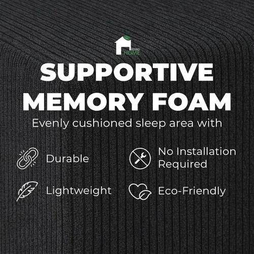Miniatura 6 de EconoHome Sofá seccional Boneless Cloud, asiento profundo de felpa en forma de L para relajarse y entretener, construcción duradera y fácil montaje