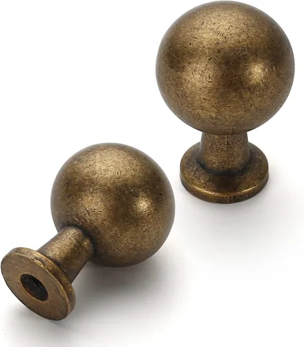 Miniatura 8 de Asidrama Paquete de 10 pomos de níquel satinado cepillado para gabinetes de cocina, pomos de tocador, pomo de cajón, herrajes para gabinetes, pomos
