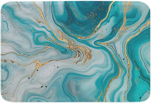 Miniatura 12 de Tapete de baño con flores abstractas para baño, diseño de peonía colorida, crisantemo, loto, magnífica, especial, tapete de baño, tapete de puerta