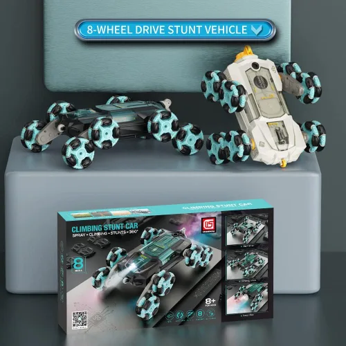 Miniatura 3 de ATHLERIA 8WD Coche de Acrobacias RC con Detección de Gestos para Edades 8-13, Coches de Control Remoto Manual - Rotación de 360° de Doble Cara, Las