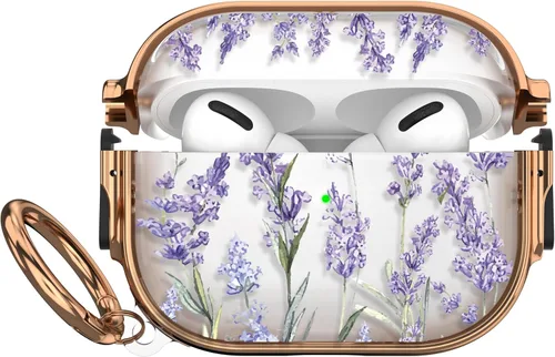 Miniatura 16 de Maxjoy Funda para AirPods 3 con cerradura, bonita funda protectora rígida para AirPod 3 de tercera generación para mujeres y hombres con llavero
