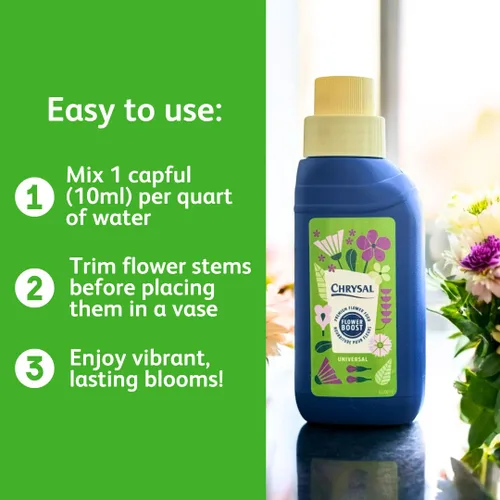 Miniatura 6 de Chrysal Cut Flower - Alimento universal para flores (botella de 0.3 fl oz/L) - (paquete de 2)