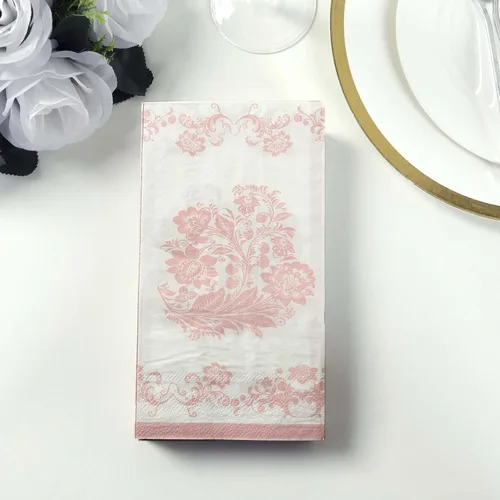 Miniatura 14 de Efavormart - Paquete de 20 servilletas de papel con estampado de hojas de eucalipto verde con una textura suave de 2 capas absorbente para bodas