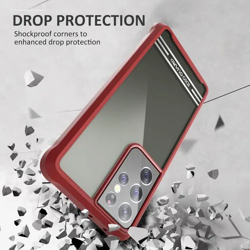 Miniatura 3 de ExoGuard Funda para Samsung Galaxy S21 5G con protector de pantalla, doble capa de protección de cuerpo completo Funda transparente para Samsung S21
