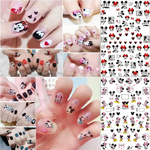 Miniatura 2 de Calcomanías de diseño de uñas, calcomanías autoadhesivas 3D, suministros de arte de uñas, calcomanías de uñas de dibujos animados para mujeres