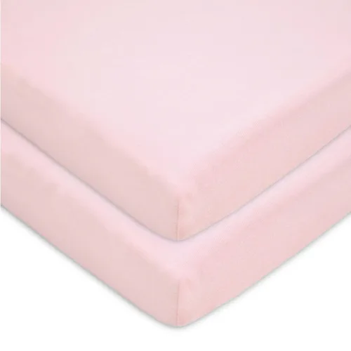 Miniatura 13 de American Baby Company - Juego de 2 sábanas ajustadas de mini cuna 100% algodón natural 38" x 24" - Sábanas portátiles pequeñas y transpirables