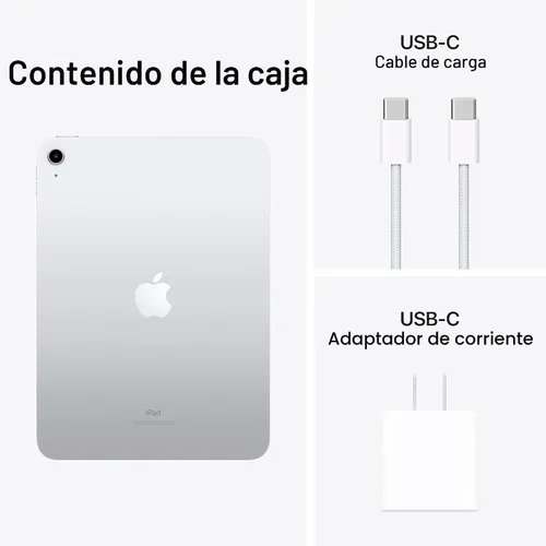 Miniatura 6 de Apple iPad (10ª generación): con chip A14 Bionic, pantalla Liquid Retina de 10.9 pulgadas, 64GB, Wi-Fi 6, cámara frontal de 12MP/cámara trasera