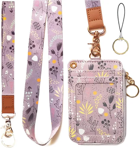 Miniatura 34 de bolimoss Soporte para credencial de sol y luna y cartera con cordón, cordones removibles para maestras, cartera para mujeres con correa