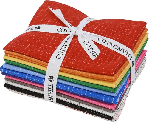 Miniatura 5 de COTTONVILL EMANON Stripe Lazy Gingham - Tela de algodón con estampado de 20 unidades (cuarto, rayas A)