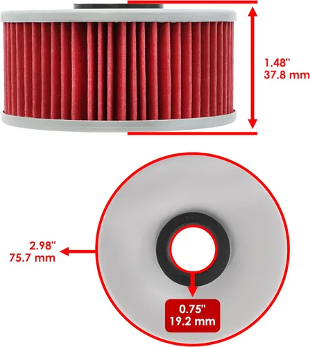 Miniatura 2 de Caltric Paquete de 3 filtros de aceite compatibles con Yamaha 600 Fz600 Fz-600 Fzr600 1986-1990