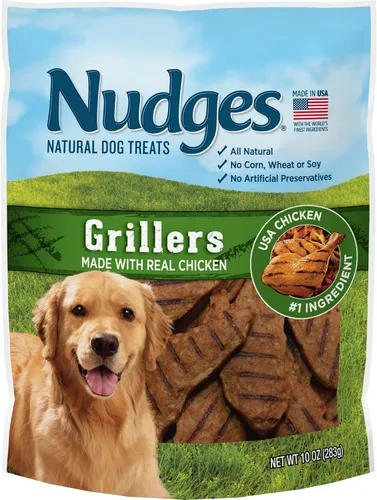 Miniatura 14 de Blue Buffalo Nudges Homestyle - Golosinas naturales para perros, fabricadas en los Estados Unidos con pollo, guisantes y zanahorias reales, bolsa