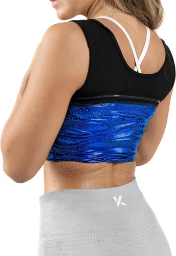 Miniatura 3 de Kewlioo Chaleco de polímero para mujer con cremallera que atrapa el calor y mejora el sudor, cómodo traje de sauna, camisa, chaqueta chaleco